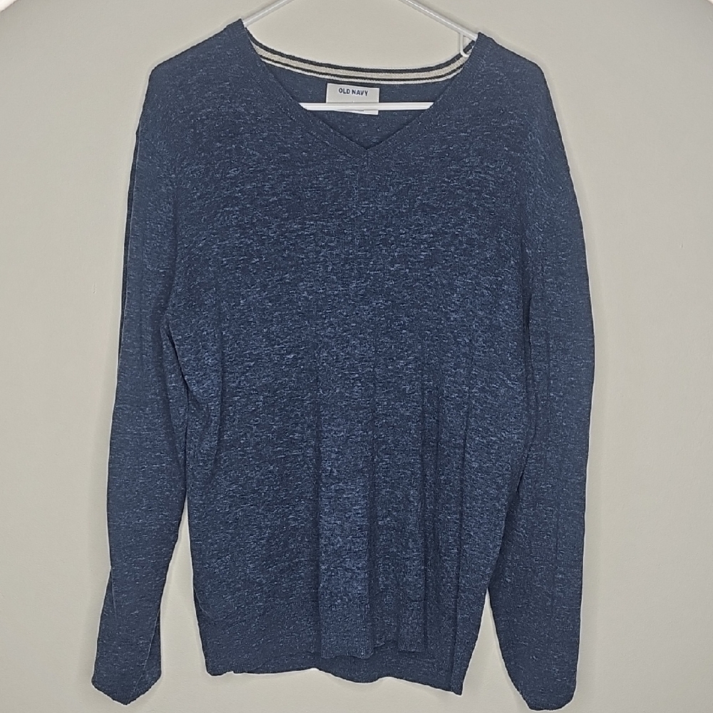 Old Navy Navy Blue V-Neck Pullover
